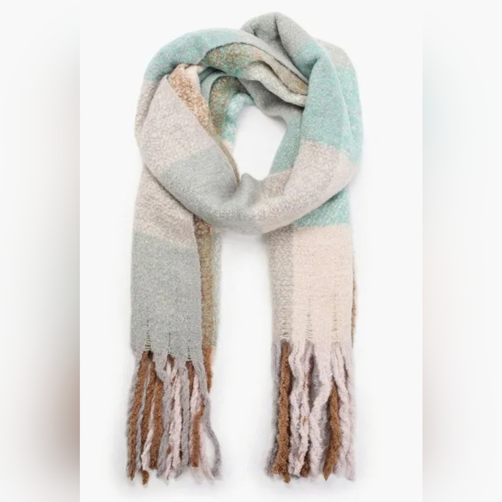 Mohair Fringed Women's Scarf